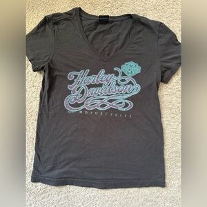 Harley-Davidson Black Tee with Logo Patch